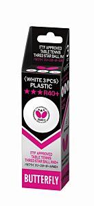 Butterfly 3 Balles *** R40+ Blanches